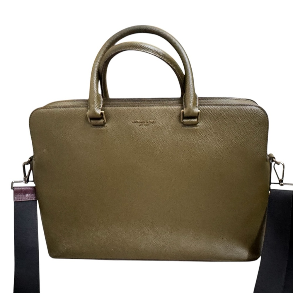 Michael Kors Harrison Leather Briefcase.